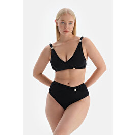 Siyah Korseli Toparlayıcı Bikini Üst 22SW35150ST SY Dagi