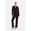Gri Melanj Örgü Detaylı Pantolon 24AW15344BB_325 | DAGI