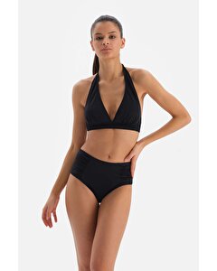 Siyah Üçgen Geniş Bikini Üst