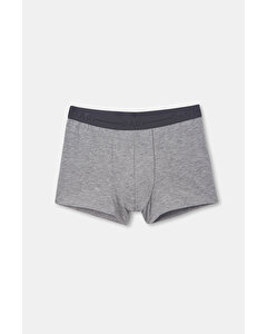 D-Men Gri Melanj Compact Spor Penye Boxer