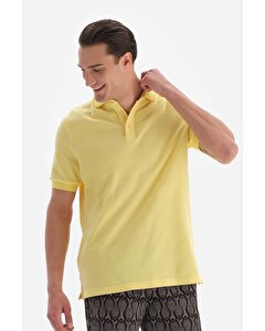 Açık Sarı Pike Polo Yaka T-Shirt