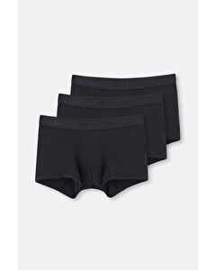 Siyah Basic Micro Modal 3'lü Boxer