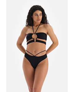 Siyah Straplez Bikini Üstü