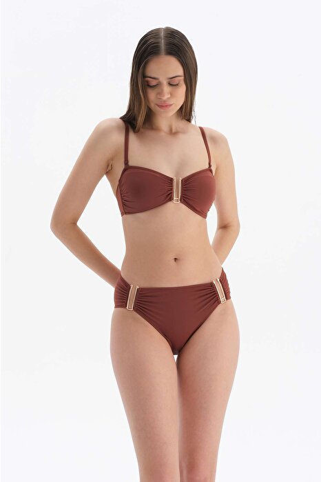 Dagi Womens Brown Strapless Bikini Top