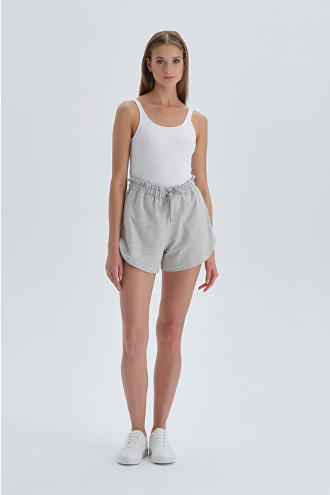 Dagi Womens Grey Melange Shorts