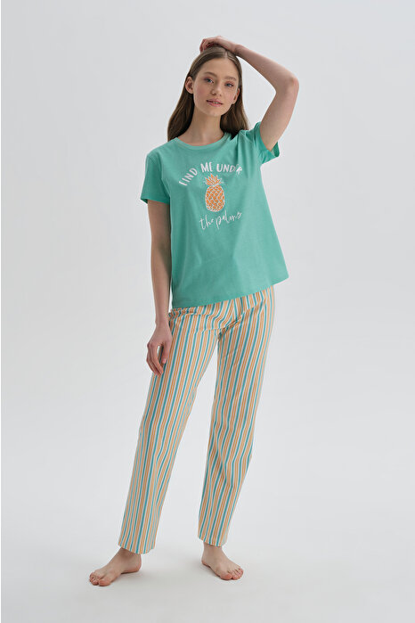 Dagi Women's Mint Pyjama Set