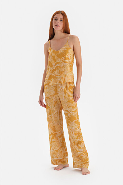 Dagi Womens Mustard Pyjama Set