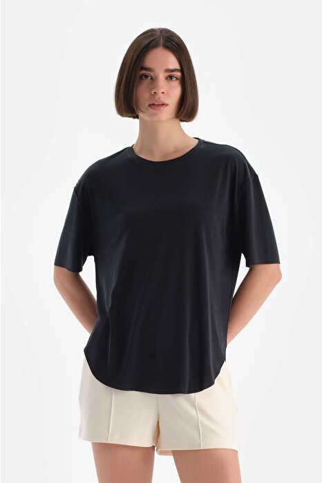 Dagi Active Siyah Kadın Modal Tişört