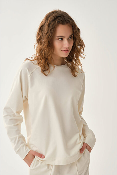 Dagi Women's Ecru Sweatshirt