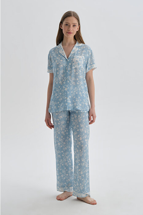 Dagi Women's Blue Pyjama Set