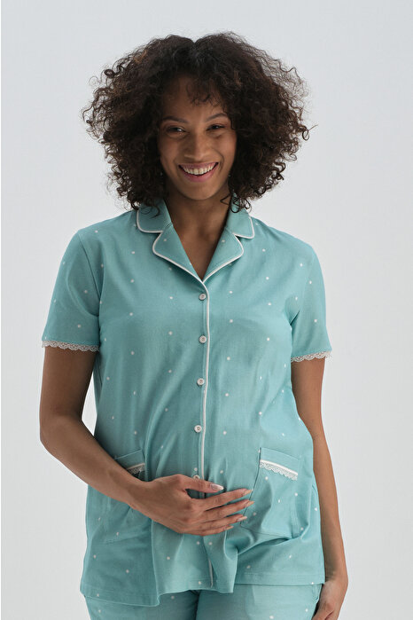 Dagi Women's Mint Pyjama Top