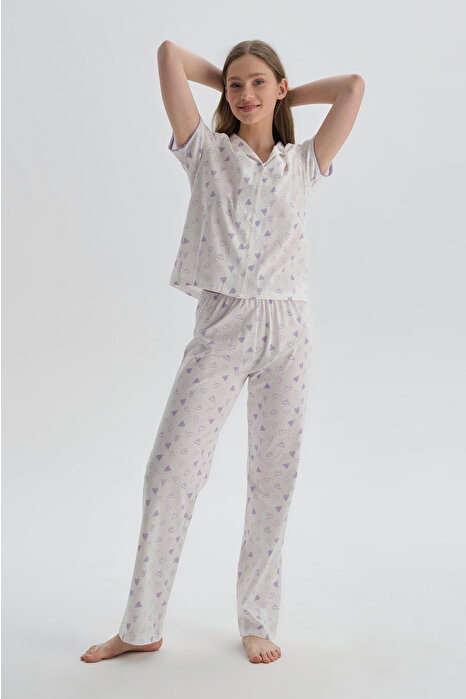 Dagi Women's Purple Pyjama Set