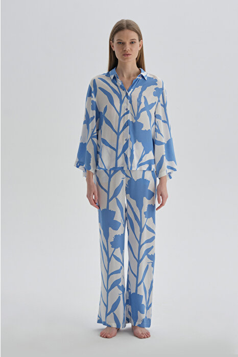 Dagi Women's Blue Pyjama Set