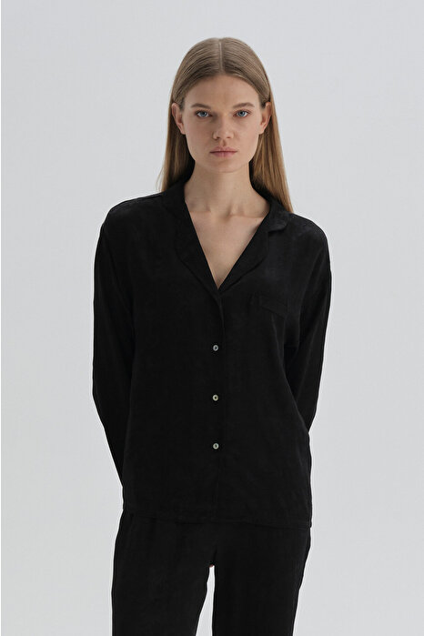 Dagi Women's Black Pyjama Top