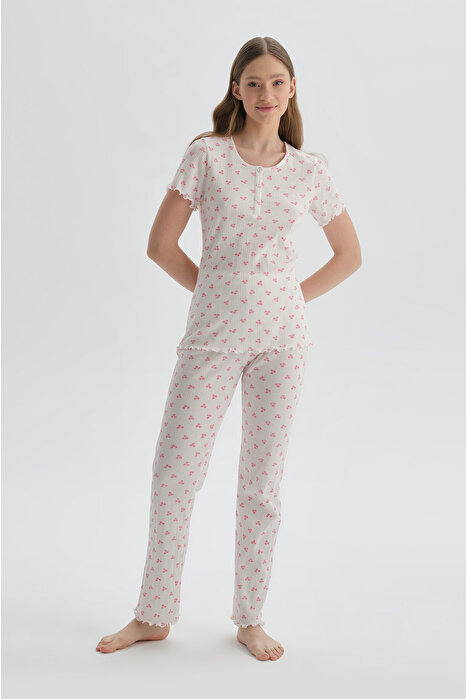 Dagi Women's White Pyjama Set