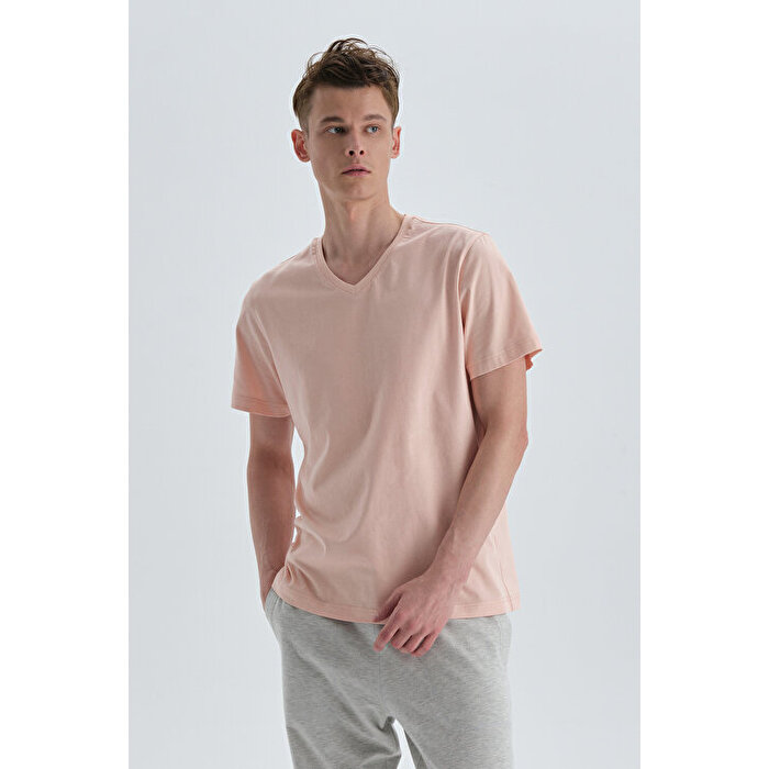 Dagi Mens Salmon T-Shirt22SM12070NG_SOM | DAGI