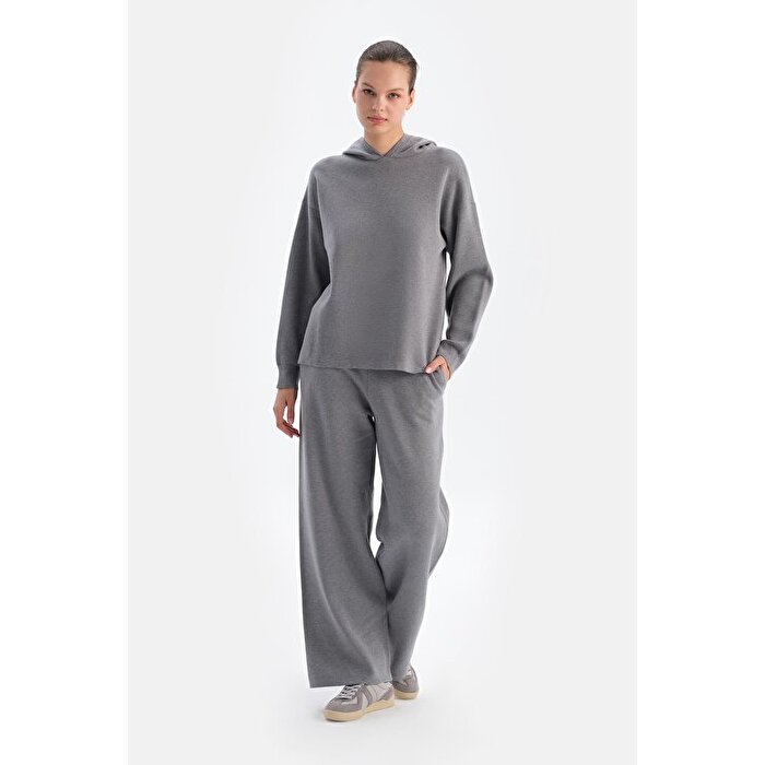Gri Melanj Soft Tuşeli Pantolon24AW15381BB_325 | DAGI