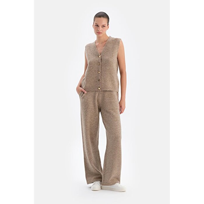 Bej Yünlü Pantolon24AW15366BB_304 | DAGI