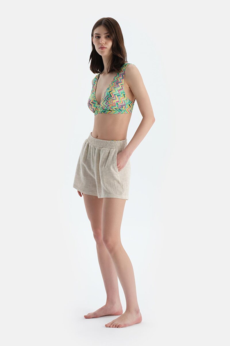 Ekru Şort 25SW44063BA_316 | DAGI