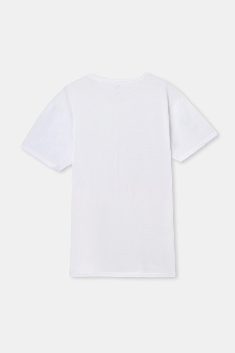 Dagi Mens White T-Shirt E011000160_BY | DAGI