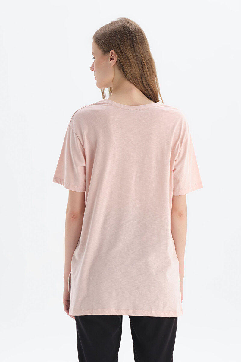 Dagi Womens Pink T-Shirt 22SW11078BD_PEM | DAGI