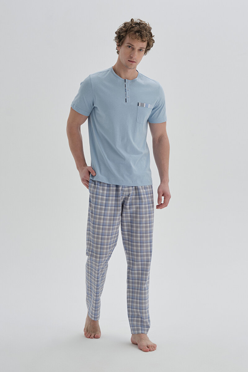 Dagi Mens Blue Pyjama Bottom 22SM48018NG_MV | DAGI