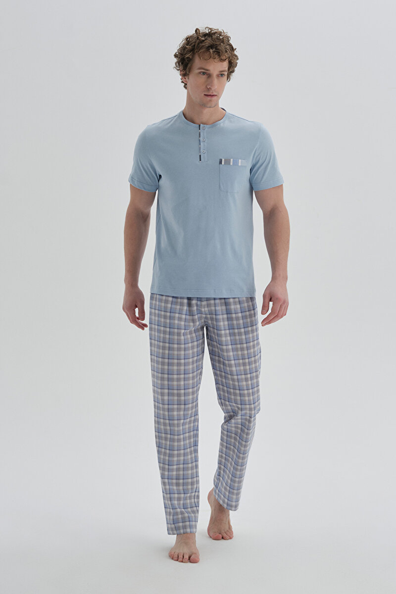 Dagi Mens Blue Pyjama Bottom 22SM48018NG_MV | DAGI