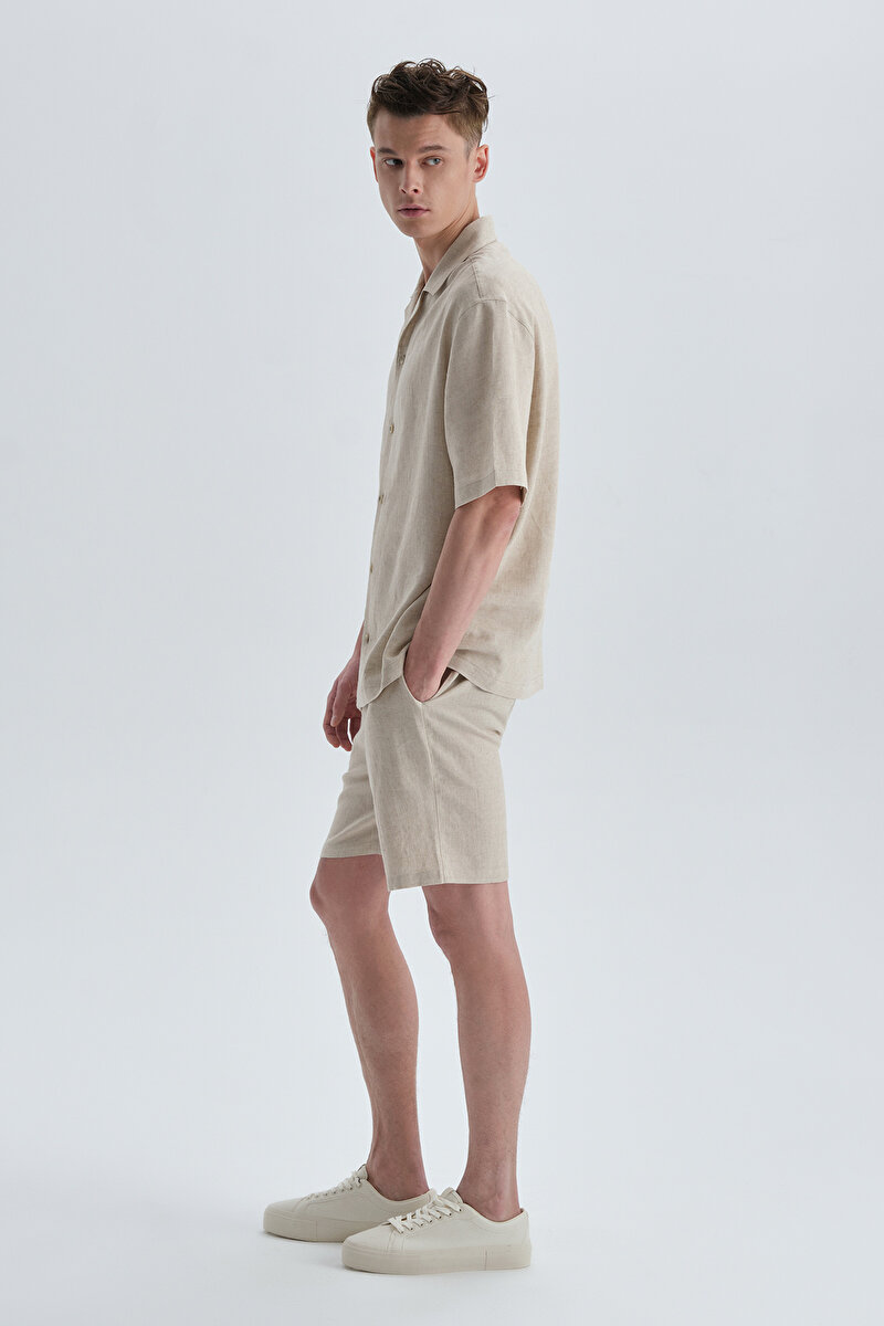 Dagi Mens Beige Shorts 22SM16047NG_BEJ | DAGI