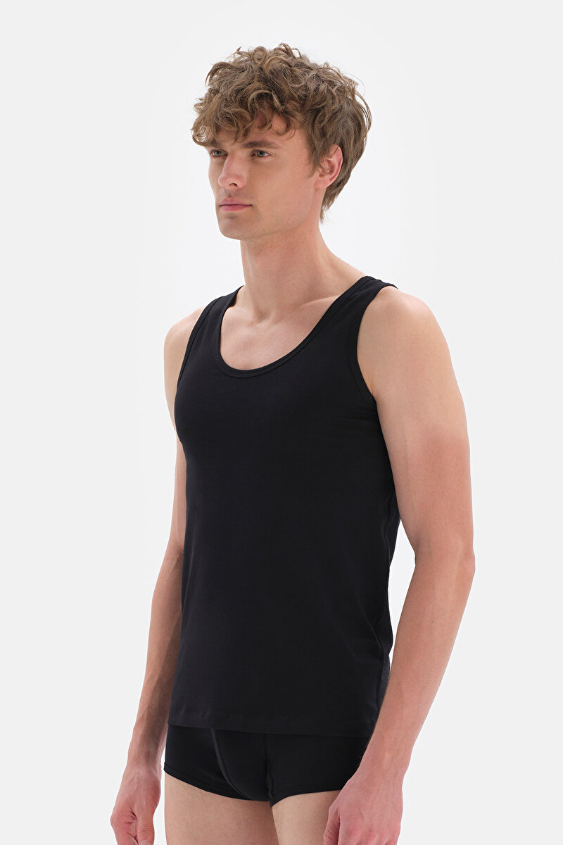 Dagi Mens Black Tanktop E011000350_SY | DAGI