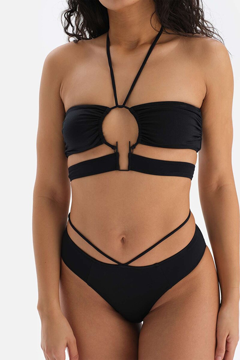 Siyah Straplez Bikini Üstü 23SW82075ST_SY | DAGI