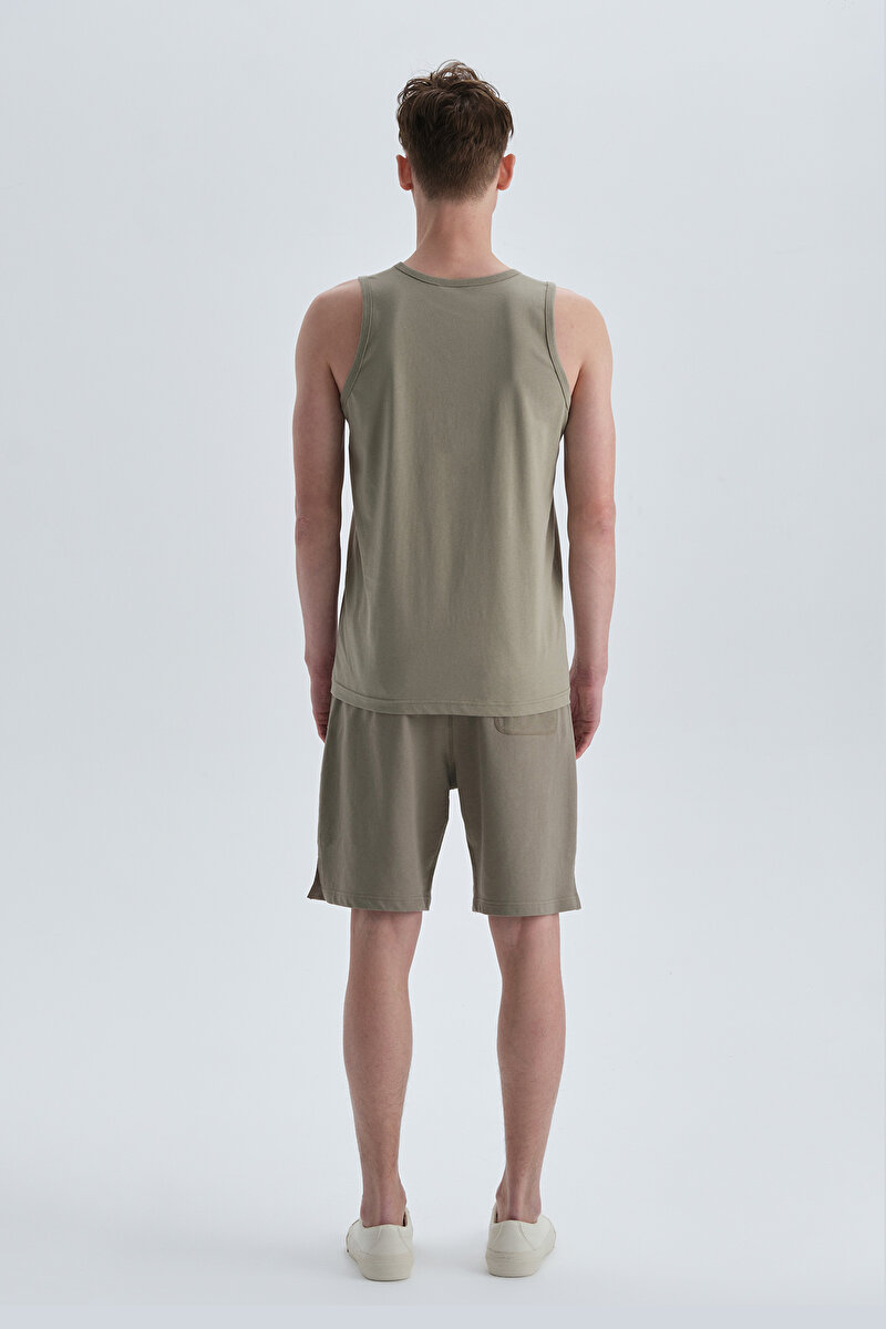 Dagi Mens Khaki Tanktop 22SM14004NG_HK | DAGI