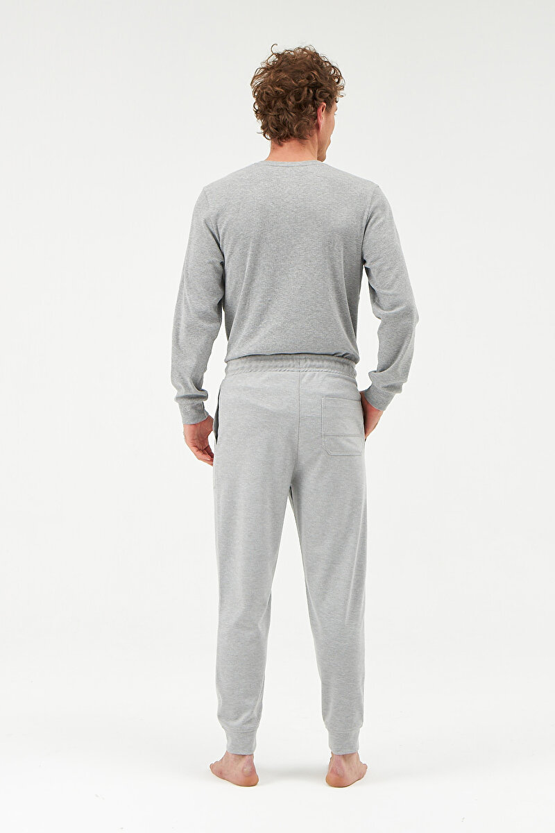 Dagi Mens Grey Melange Sweatpants 21WM16033ME_GRM | DAGI