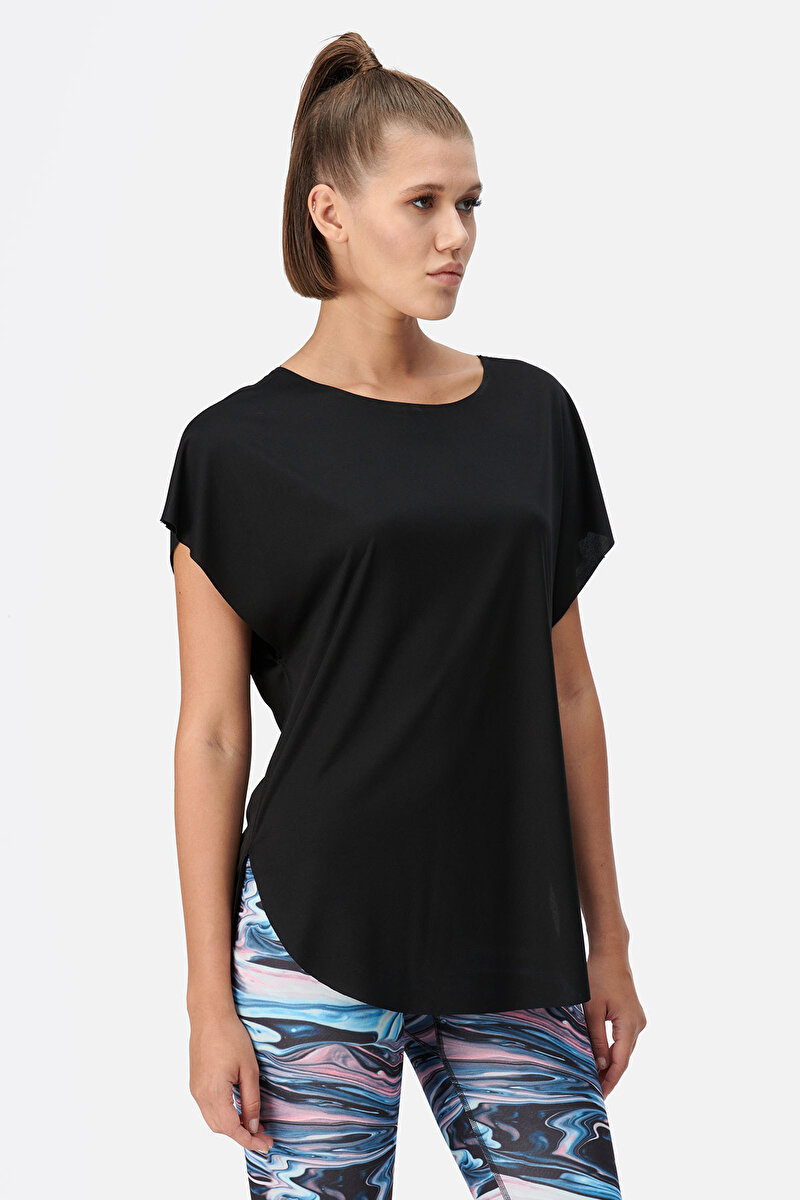 Dagi Womens Black T-Shirt 21WW11052MA_SY | DAGI