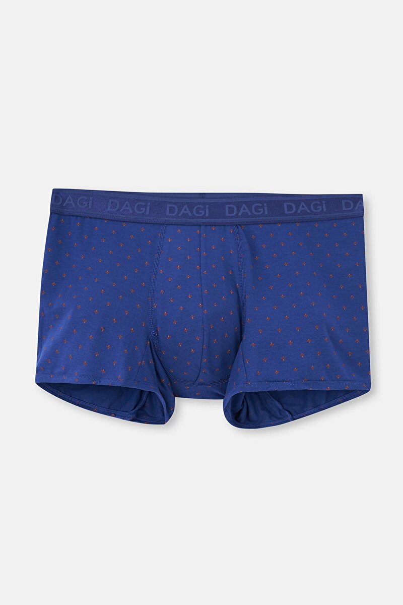 Kiremit-Lacivert 2'Li Desenli Micro Modal Boxer 24AM28274MA_662 | DAGI