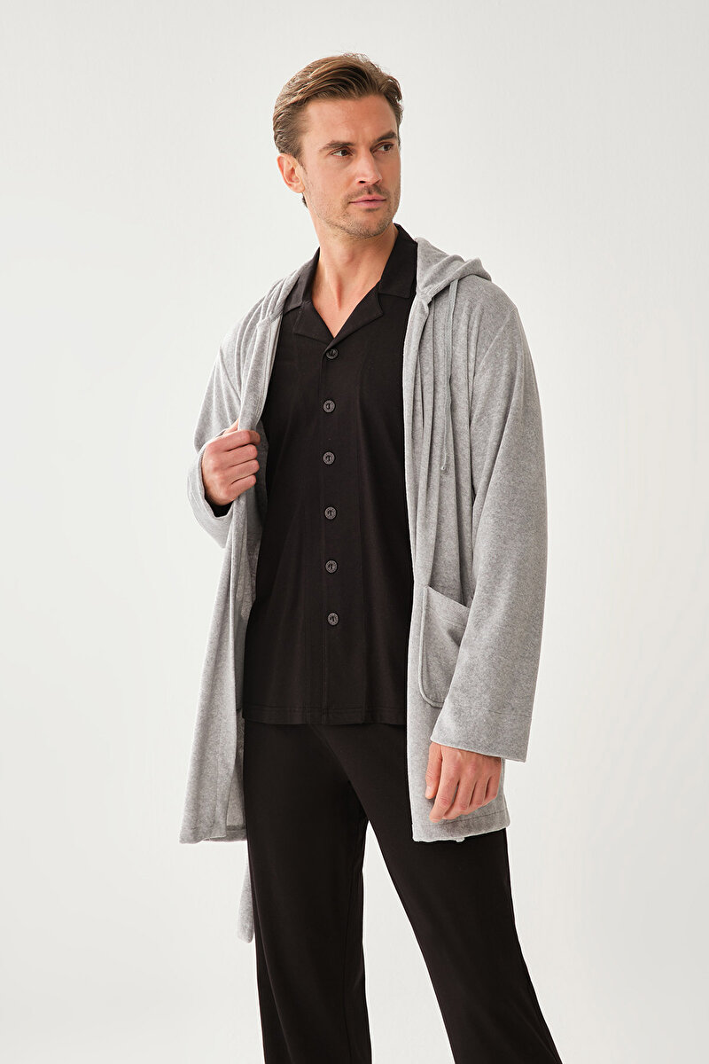 Dagi Mens Grey Robe 21WM20002ME_GR | DAGI