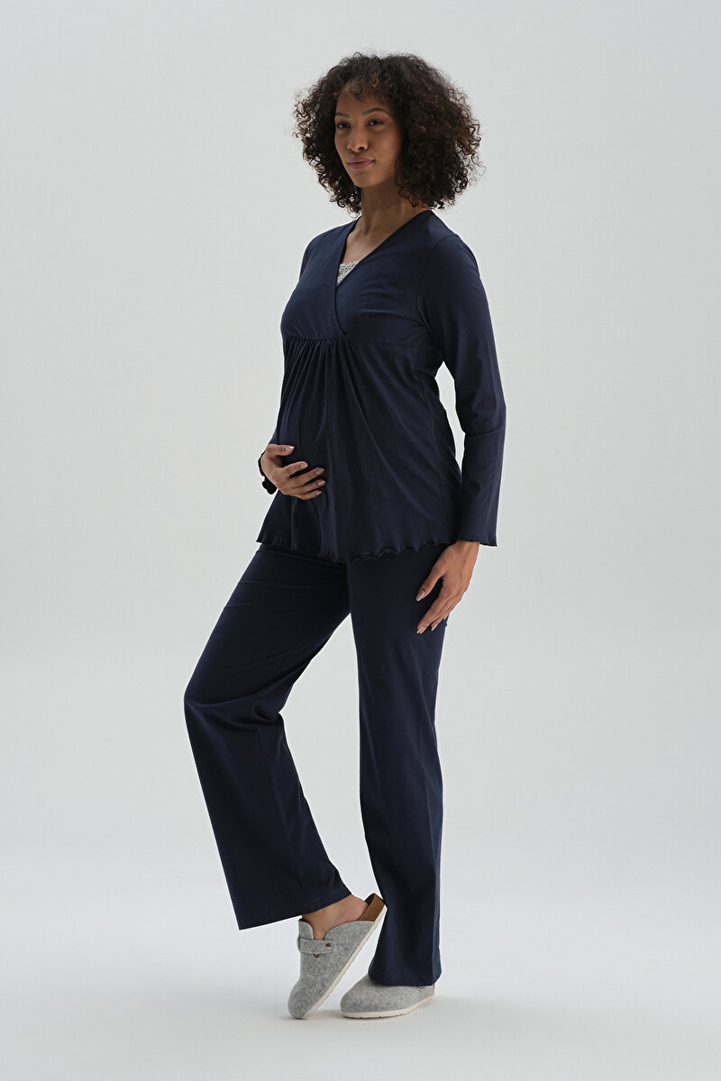 Dagi Womens Navy Pyjama Set 21WW17077BD_LC | DAGI