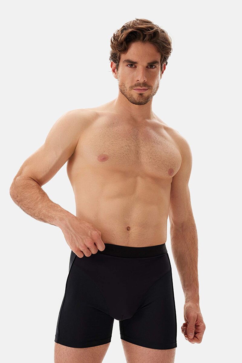 Siyah Basic Yan Detaylı Boxer 24SM28198MA_366 | DAGI