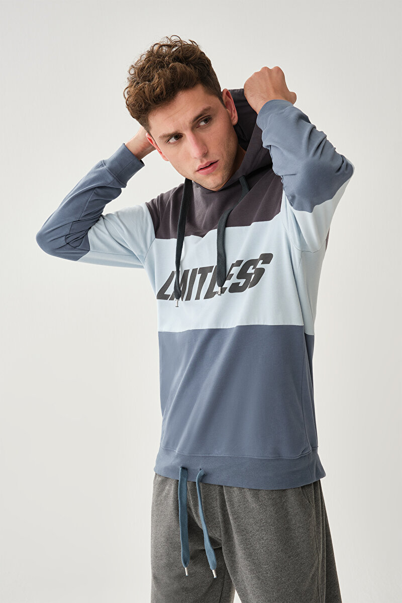 Dagi Mens Blue Sweatshirt 21WM12023ME_MV | DAGI