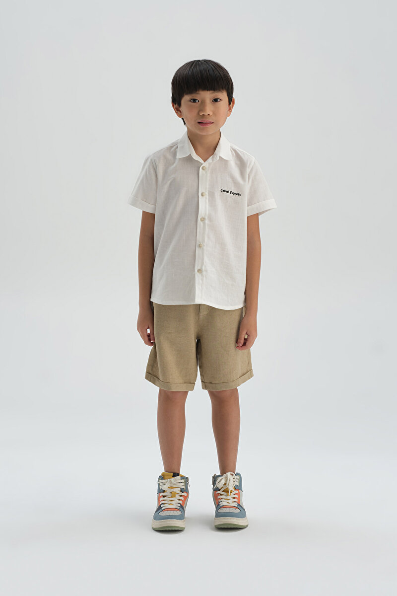 Dagi Boys Beige Shorts 22SB16078BD_BEJ | DAGI