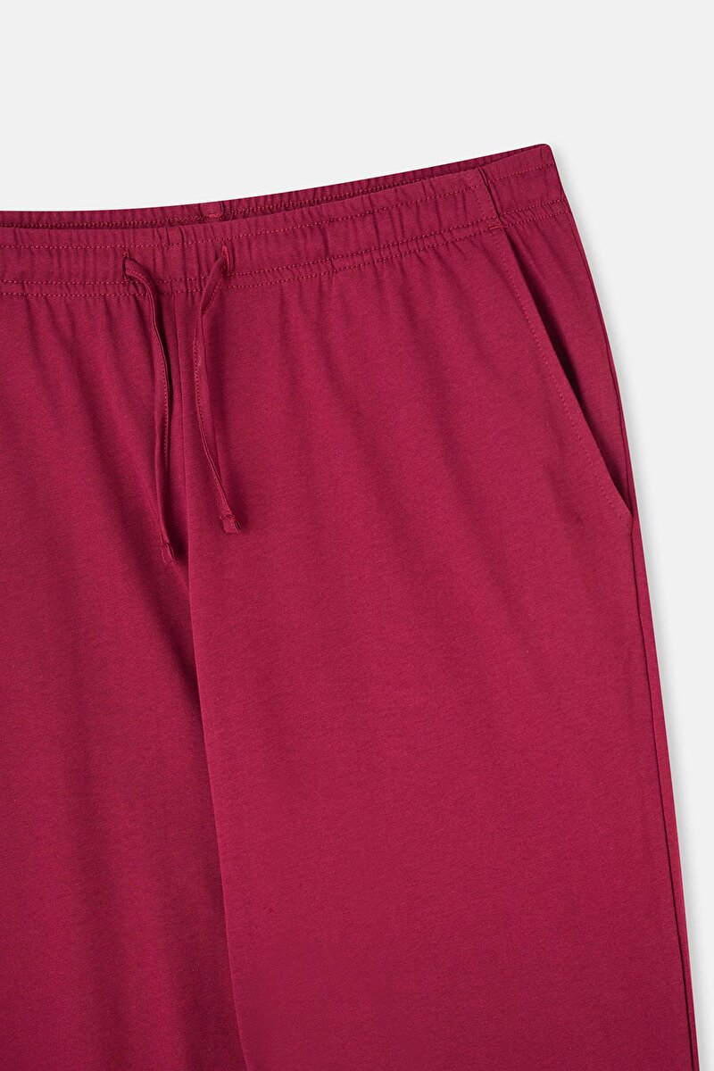 Bordo Süprem Cepli Pantolon Pijama Altı 24SM48111ME_310 | DAGI