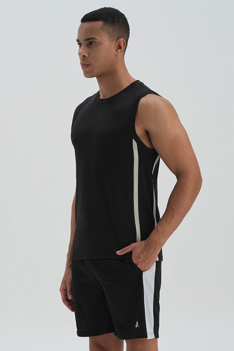 Dagi Mens Black Tanktop 22SM14010UK_SY | DAGI