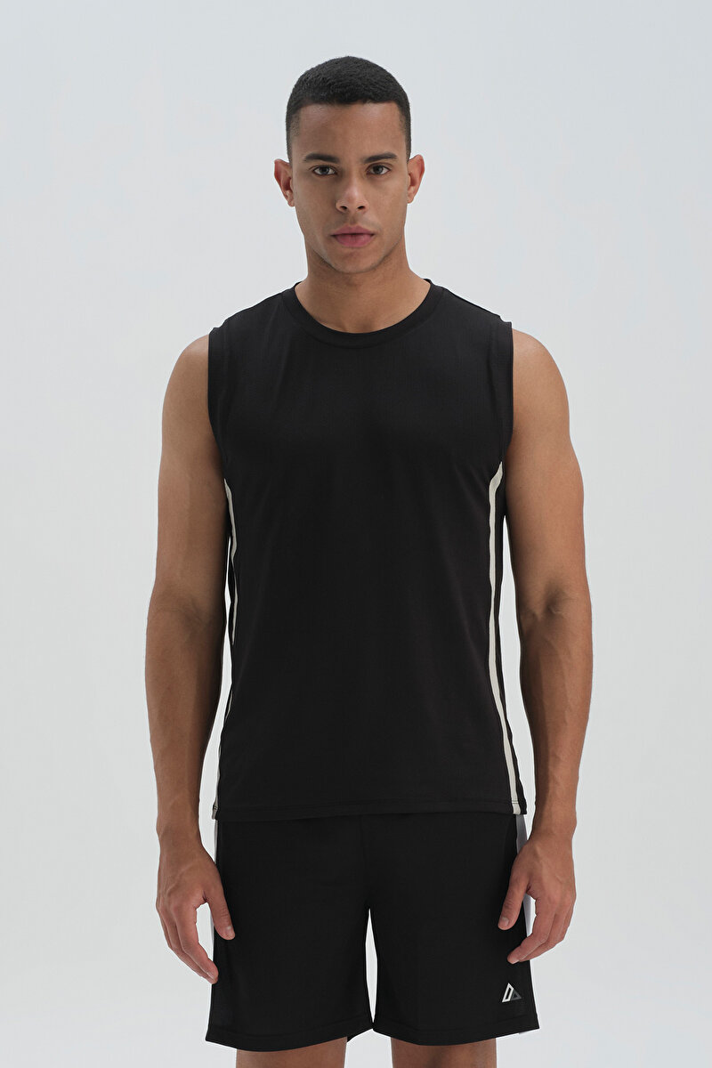 Dagi Mens Black Tanktop 22SM14010UK_SY | DAGI