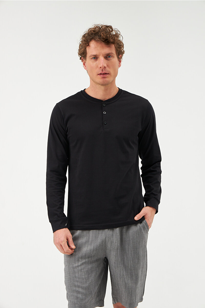 Dagi Mens Black Sweatshirt 21WM73008ME_SY | DAGI