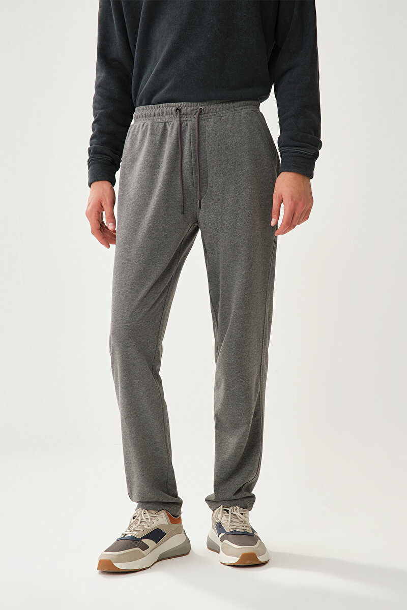 Dagi Mens Grey Melange Sweatpants 21WM16030ME_GRM | DAGI