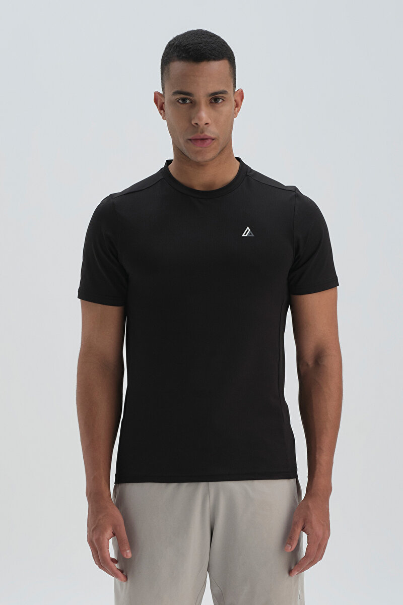 Dagi Mens Black T-Shirt 22SM12075UK_SY | DAGI