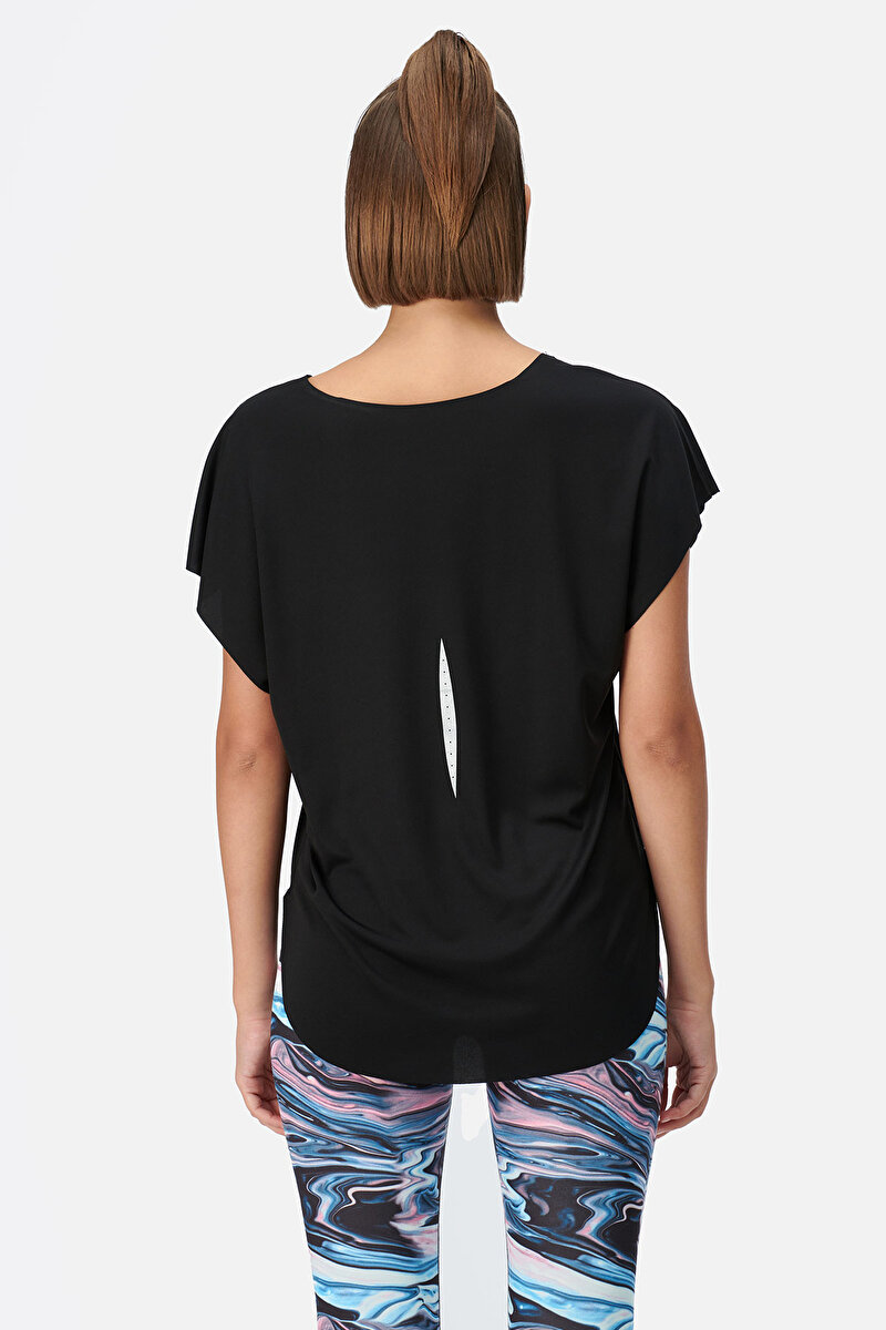 Dagi Womens Black T-Shirt 21WW11052MA_SY | DAGI