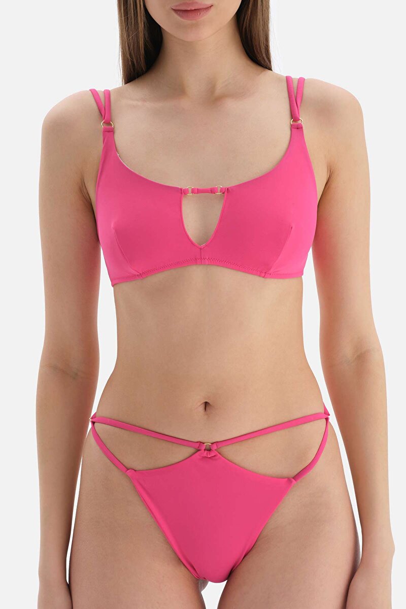 Fuşya Bralet Bikini Üstü 23SW82073ST_FUS | DAGI