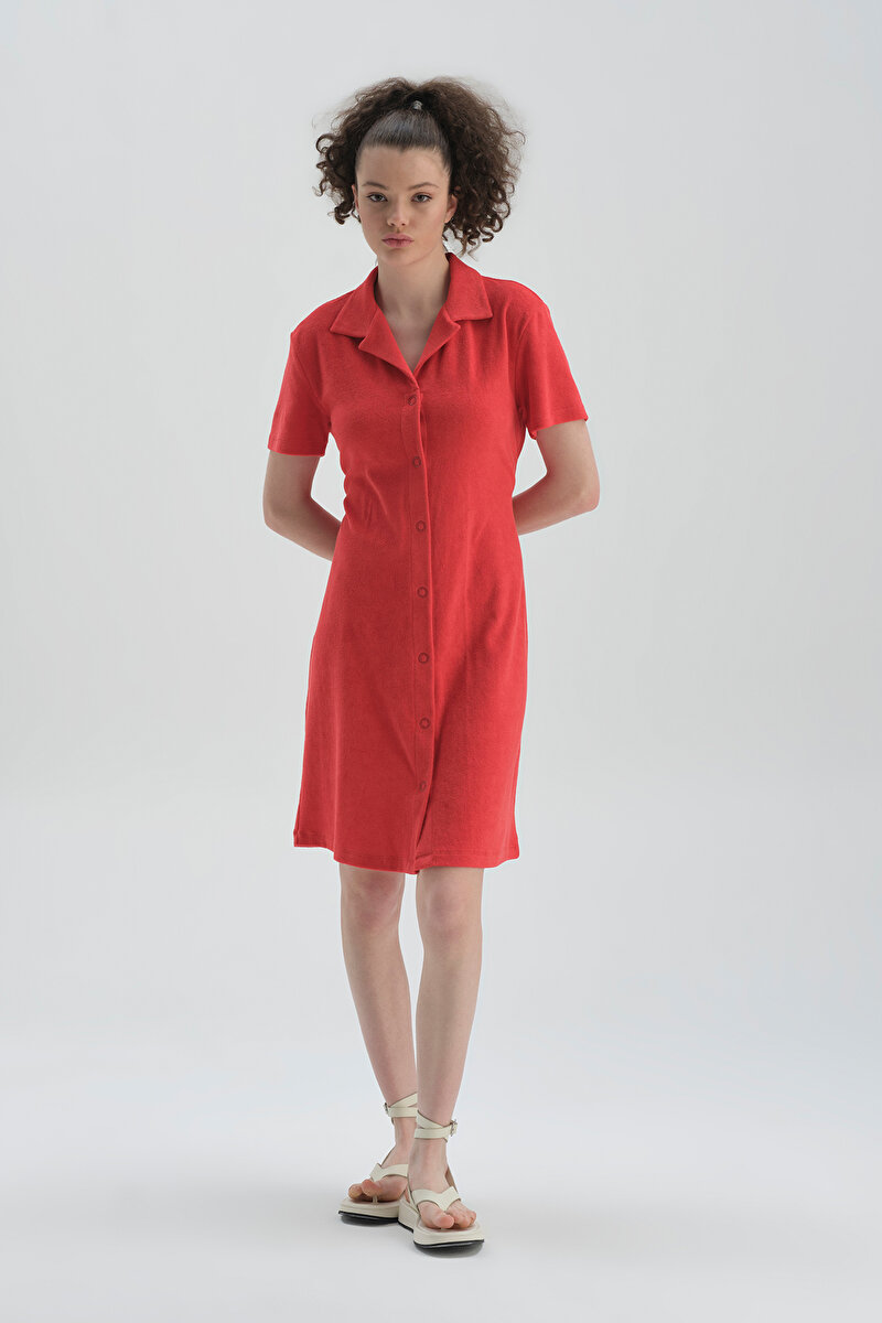 Dagi Womens Red Dress 22SW86016BD_KIR | DAGI