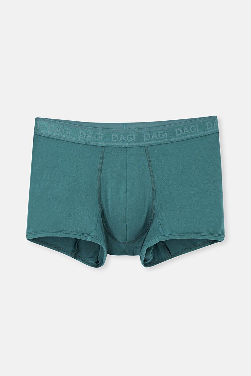 Gri-Mint-Petrol Yeşili 3'lü Düz Mıcro Modal Boxer 24AM28289MA_708 | DAGI