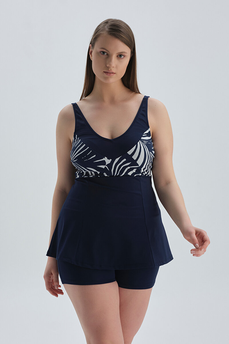 Dagi Womens Navy Tankini Top 22SW41653ST_LC | DAGI